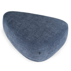Kinsey - Modern Blue Large River Rock Ottoman