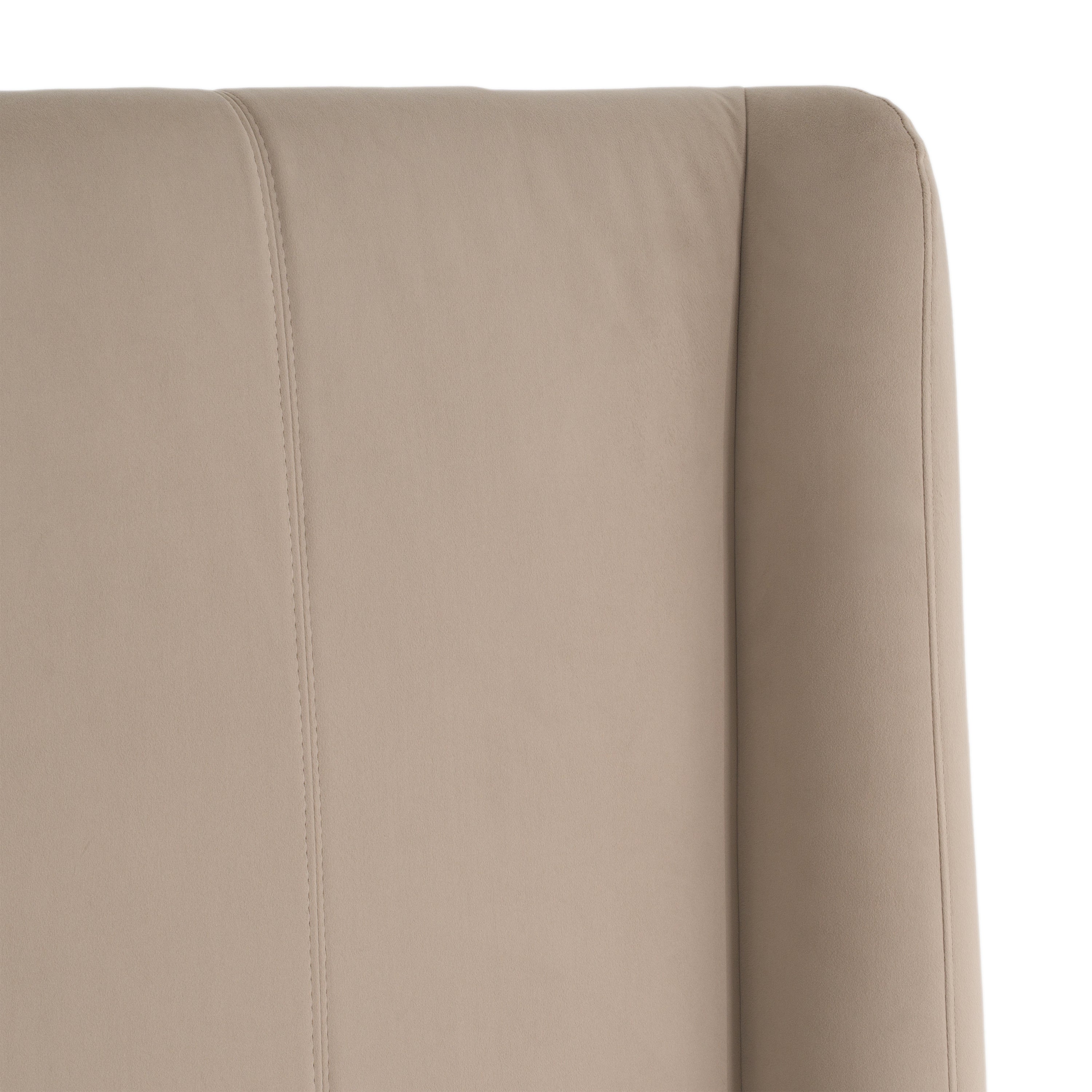 Kiro - Modern Tan Fabric Bed - Modern Tan Fabric Bed