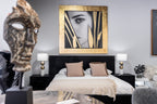 Kubia - Modern Gold 71" x 71" Painting
