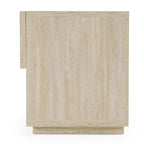 Lago - Modern Faux Travertine Nightstand