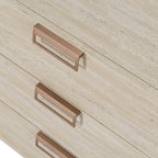 Lago - Modern Faux Travertine Dresser