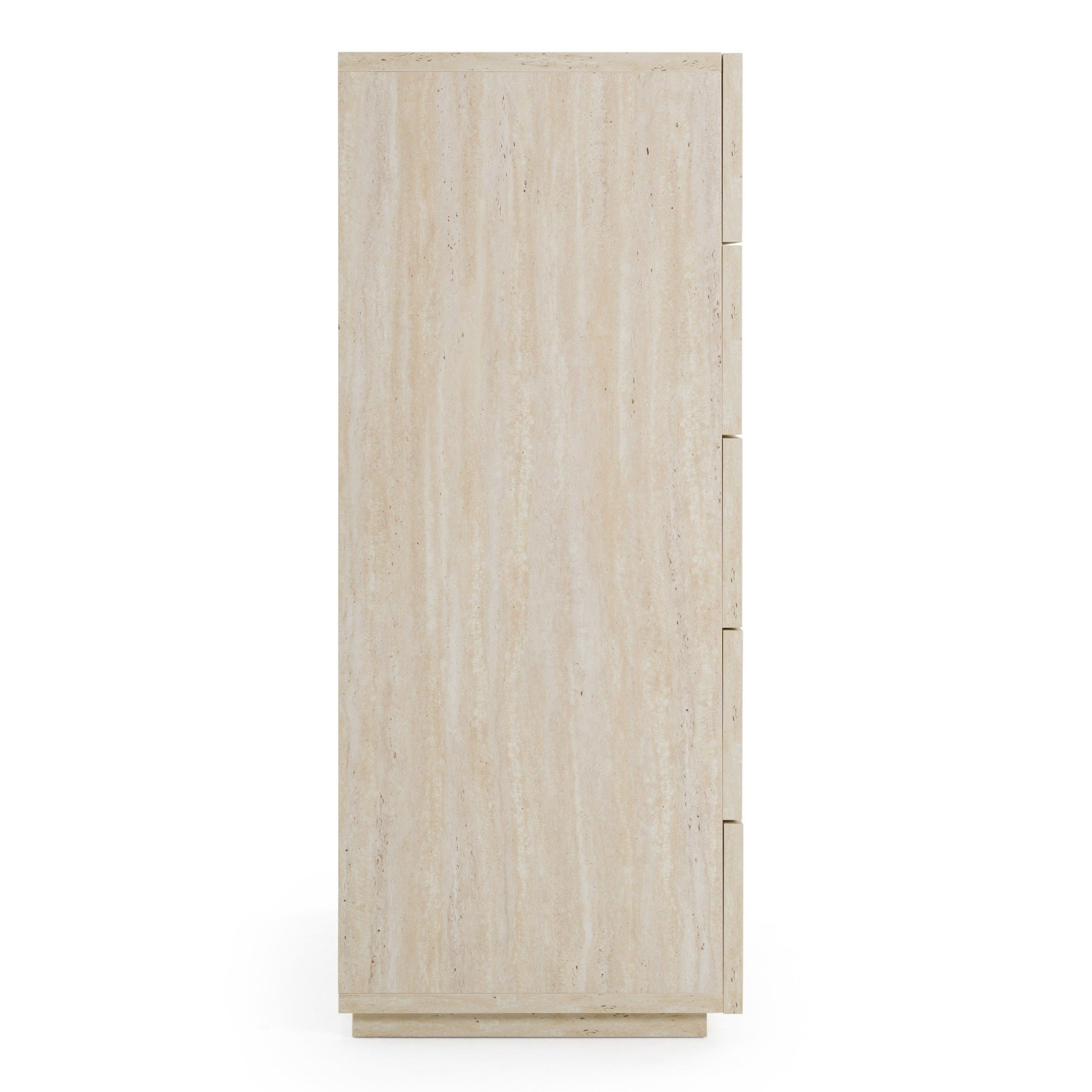 Lago - Modern Faux Travertine Chest
