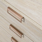 Lago - Modern Faux Travertine Chest