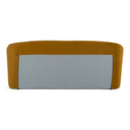 Lambert - Modern Burnt Orange Fabric Upholstered Bed - Modern Burnt Orange Fabric Upholstered Bed