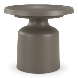 Lanuza - Outdoor Taupe End Table