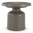 Lanuza - Outdoor Taupe End Table