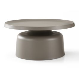Lanuza - Outdoor Taupe End Coffee Table