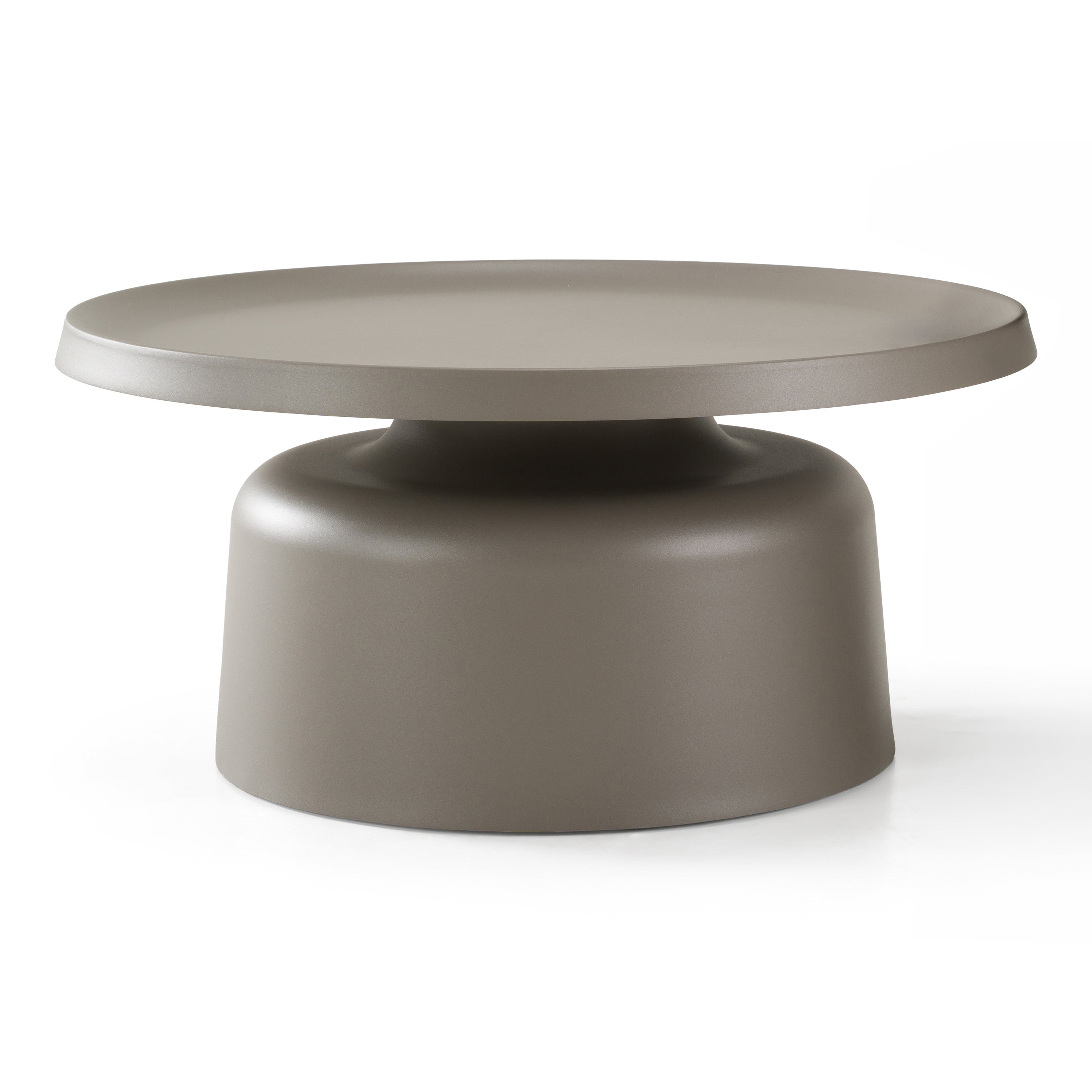 Lanuza - Outdoor Taupe End Coffee Table