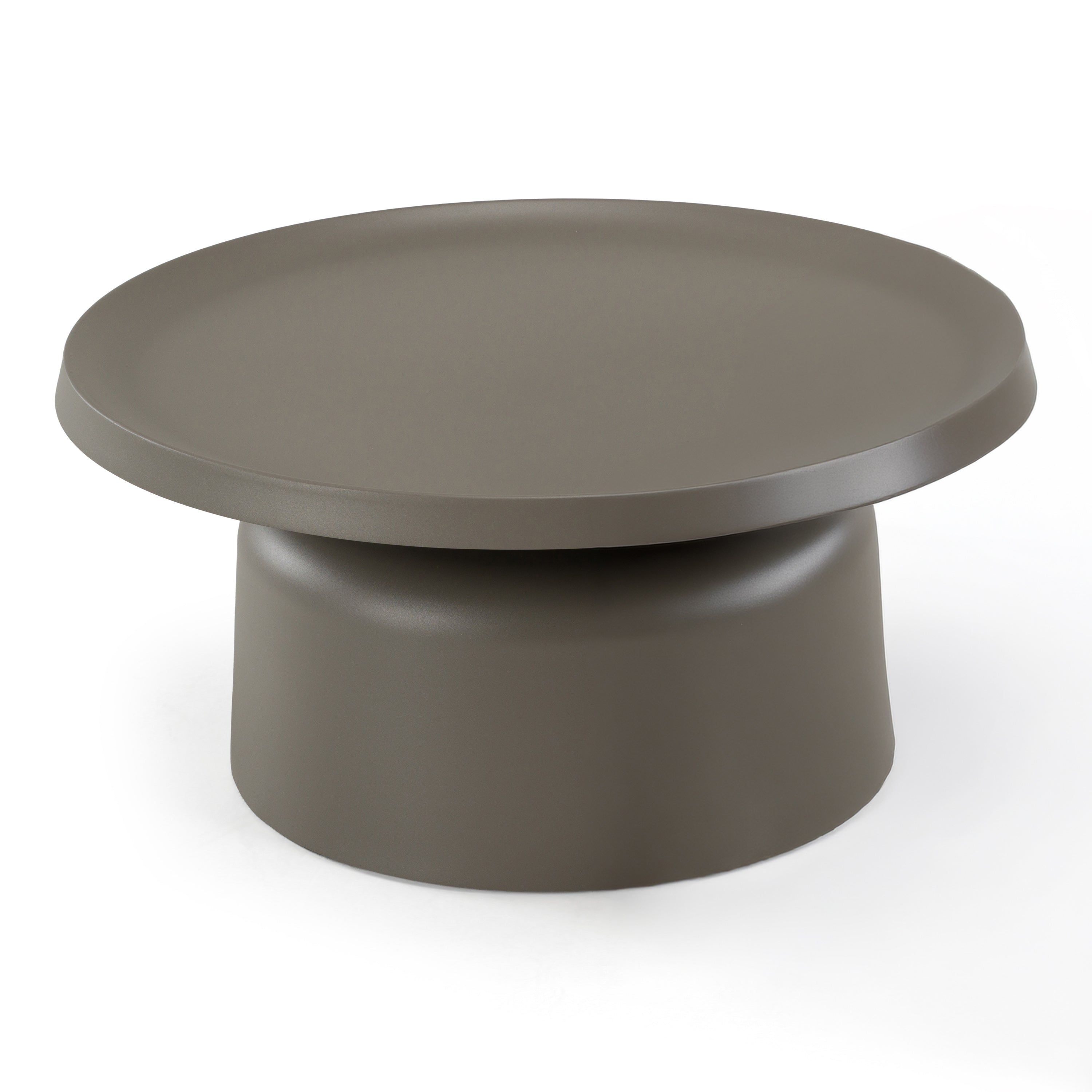 Lanuza - Outdoor Taupe End Coffee Table