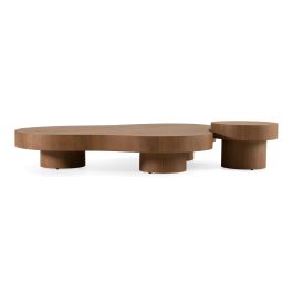Larch - Modern Walnut Nesting Table Set