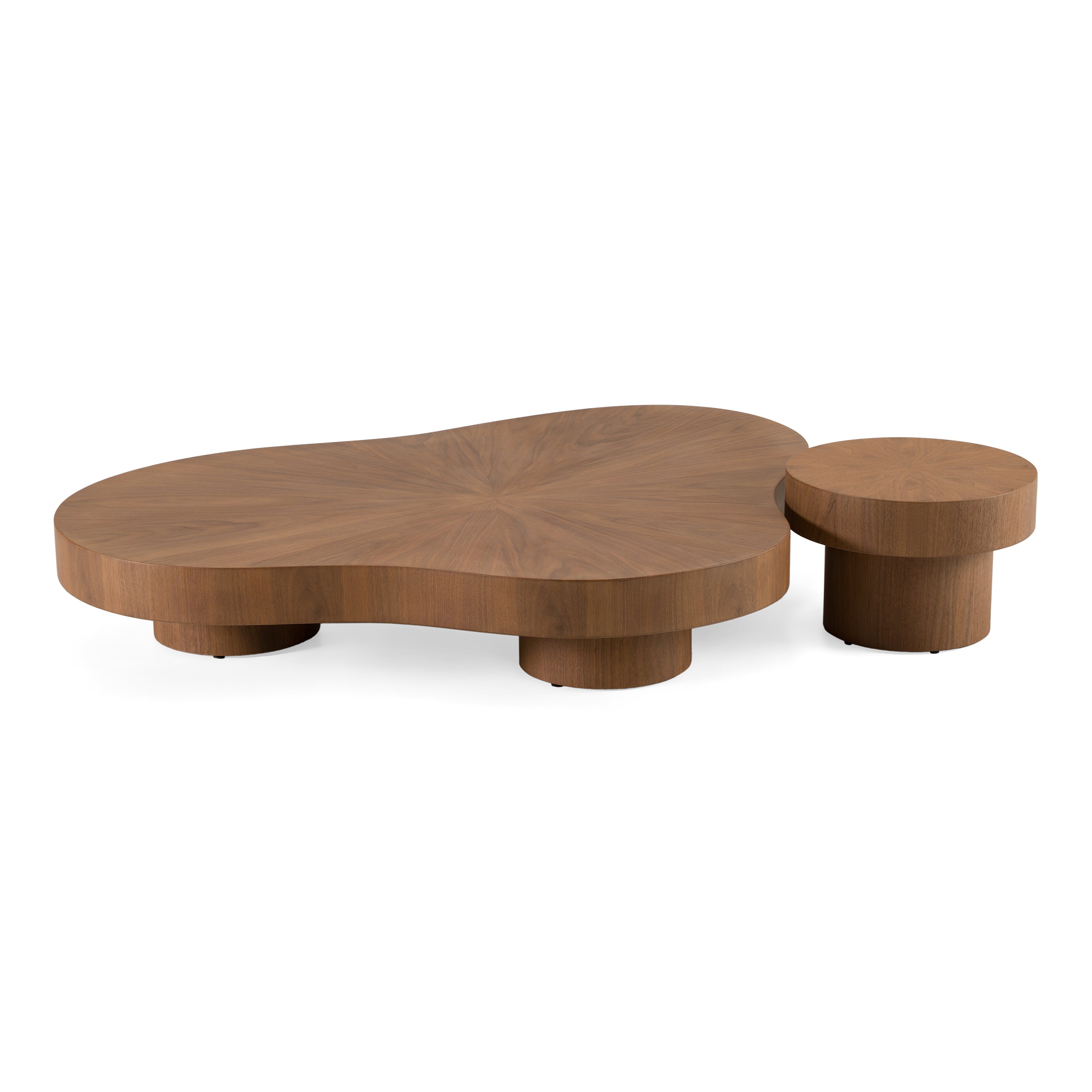 Larch - Modern Walnut Nesting Table Set