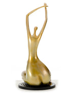 SZ0425 Modern Gold Lass Sculpture
