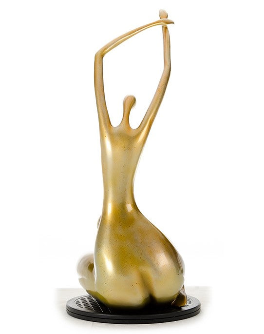 SZ0425 Modern Gold Lass Sculpture
