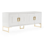 Leah - Contemporary White High Gloss & Champagne Gold Buffet