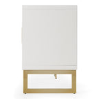 Leah - Contemporary White High Gloss & Champagne Gold Buffet