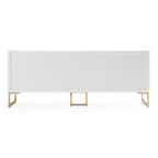 Leah - Contemporary White High Gloss & Champagne Gold Buffet