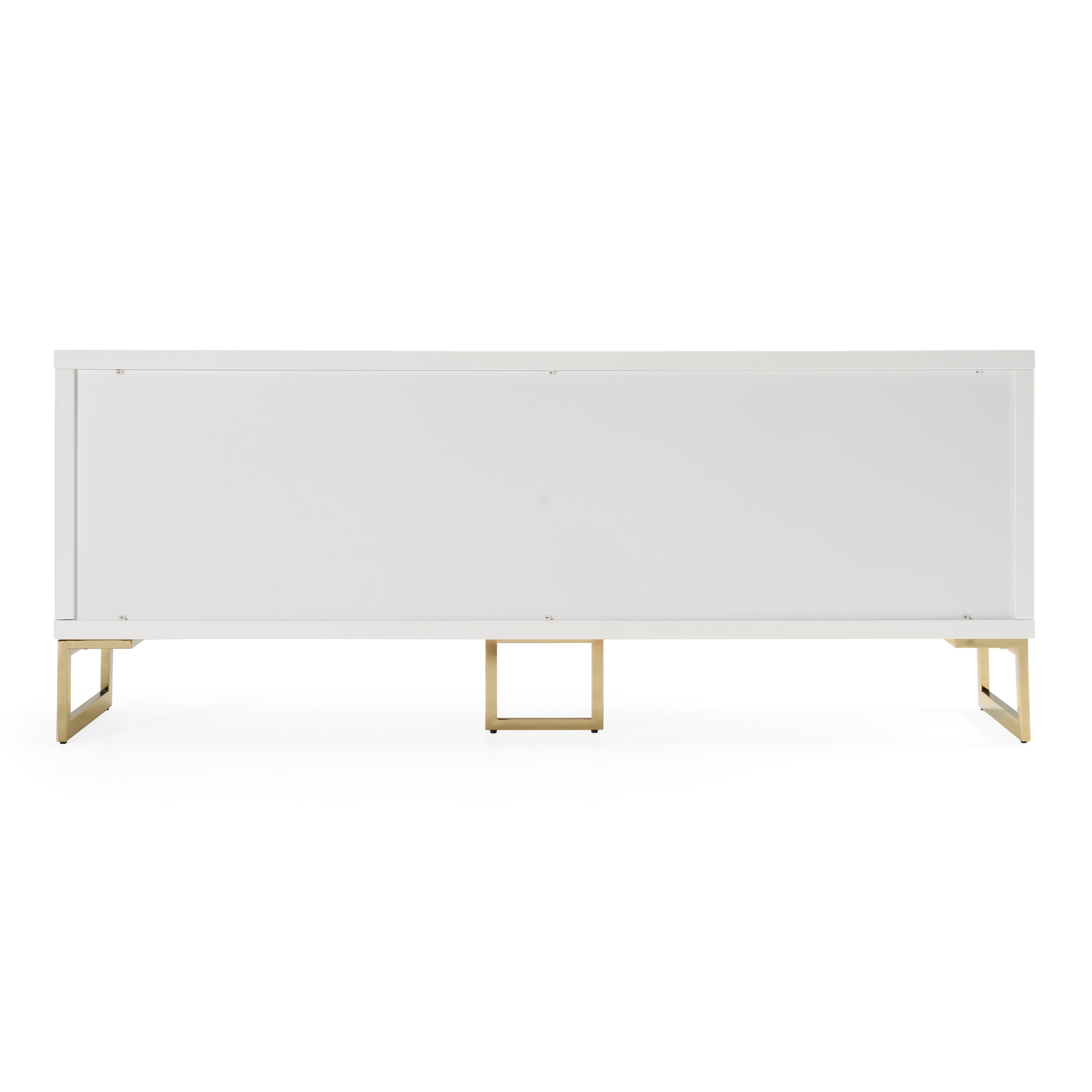 Leah - Contemporary White High Gloss & Champagne Gold Buffet