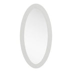 Legend - Modern White High Gloss Oval Mirror