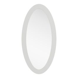 Legend - Modern White High Gloss Oval Mirror