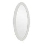 Legend - Modern White High Gloss Oval Mirror