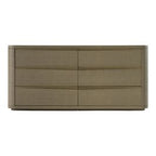 Lois - Modern Beige Shagreen + Brass Dresser