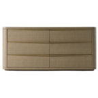 Lois - Modern Beige Shagreen + Brass Dresser