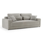 Loki - Modern Grey Fabric 3 - Seat Sofa