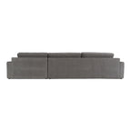 Loki - Modern Grey Fabric Right Facing Sectional Sofa