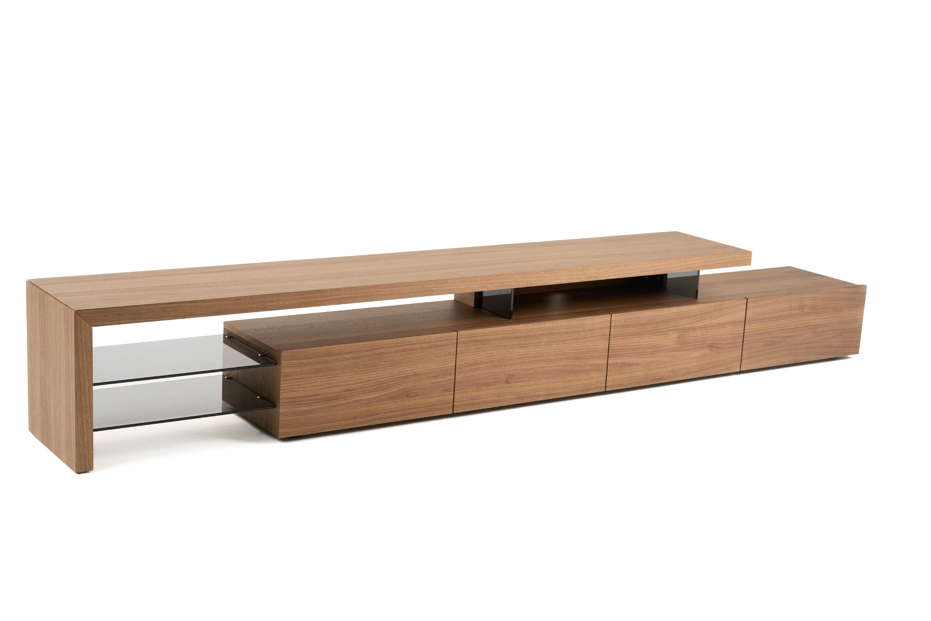 Loreta - Modern Walnut TV Stand