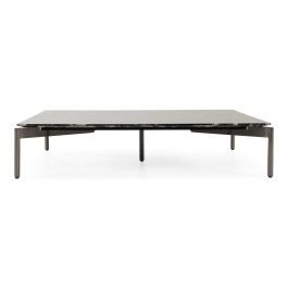 Lothal - Modern Black Faux Marble Coffee Table