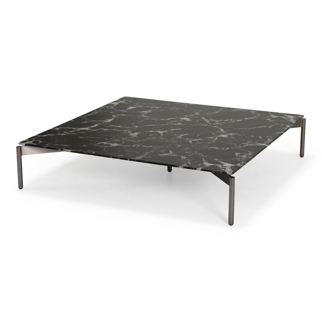 Lothal - Modern Black Faux Marble Coffee Table