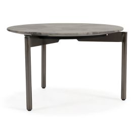 Lothal - Modern Grey Faux Marble End Table