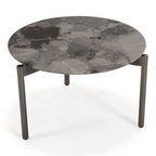 Lothal - Modern Grey Faux Marble End Table