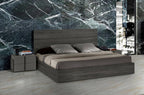 Lucia - Italian Modern Matte Grey / Elm Grey Bed - Italian Modern Matte Grey / Elm Grey Bed