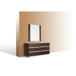 Luxor Italian Modern Ebony Mirror