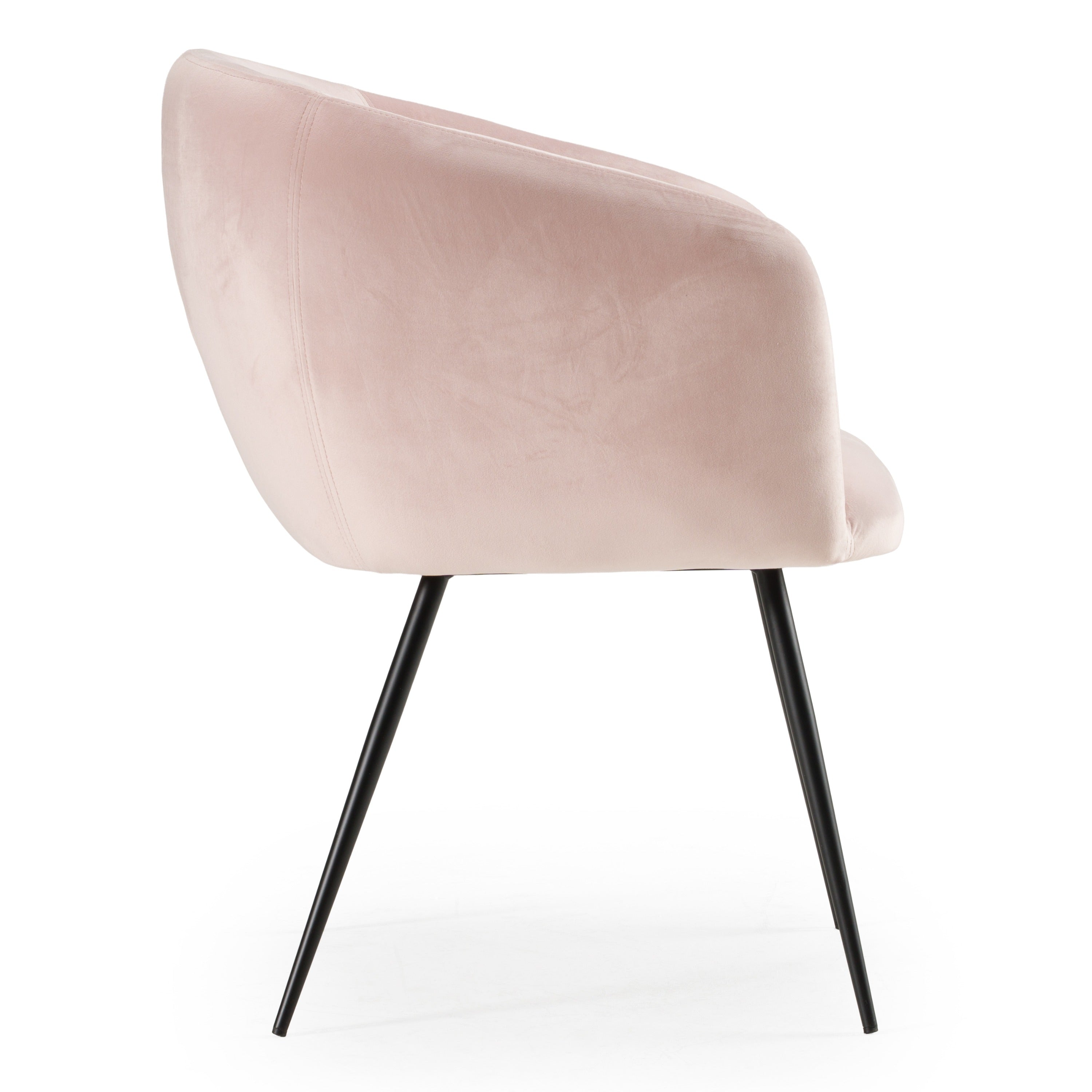 Luzerne - Modern Pink Velvet Dining Chair