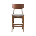 Lynn - Modern Grey & Walnut Counter Chair (Set of 2)