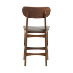 Lynn - Modern Grey & Walnut Counter Chair (Set of 2)