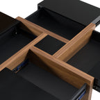 Makai Modern Black & Walnut Coffee Table