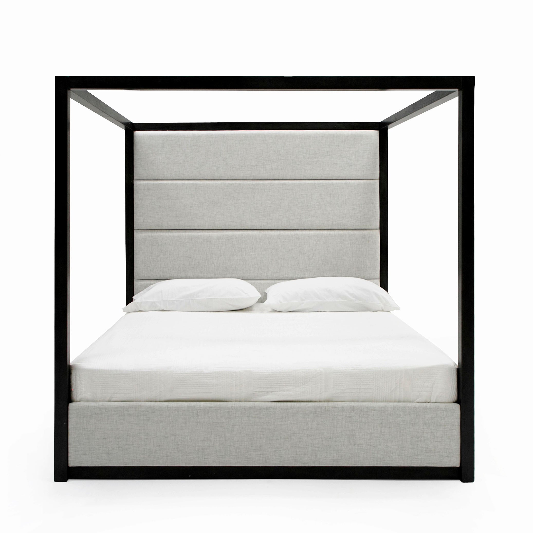 Manhattan - Contemporary Canopy Grey Bedroom Set - Contemporary Canopy Grey Bedroom Set
