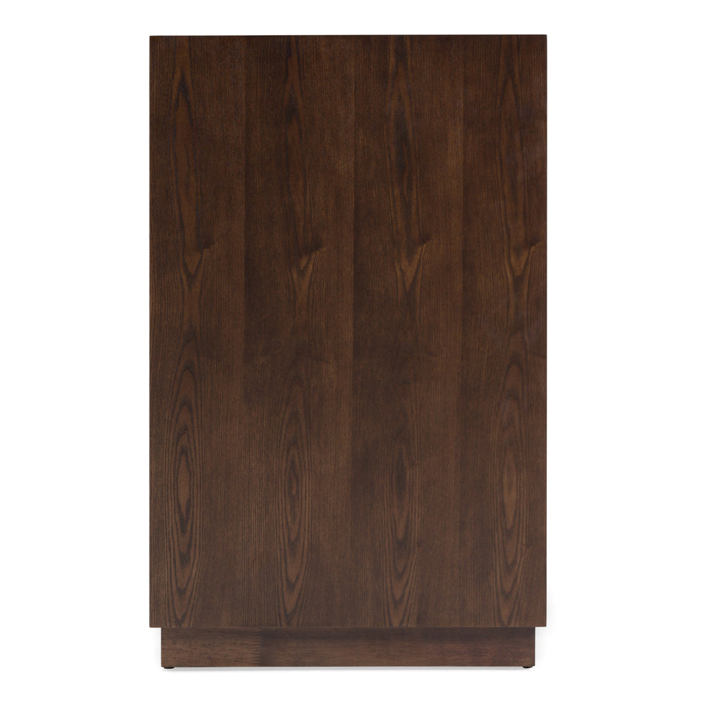 Manhattan - Contemporary Brown Oak and Gold Dresser
