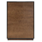 Manhattan - Contemporary Brown Oak and Gold Chest