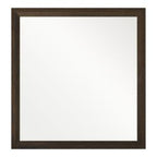 Manhattan - Contemporary Brown Oak Mirror