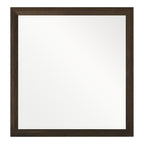 Manhattan - Contemporary Brown Oak Mirror
