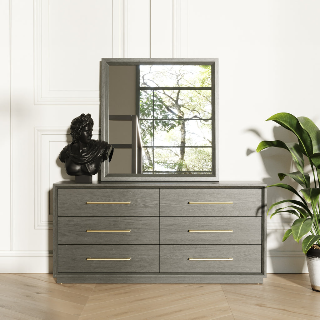 Manhattan - Contemporary Grey Mirror