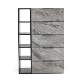 Maranello - Modern Grey Wash & Faux Marble Chest