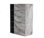 Maranello - Modern Grey Wash & Faux Marble Chest