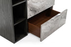 Maranello - Modern Grey Wash & Faux Marble Chest