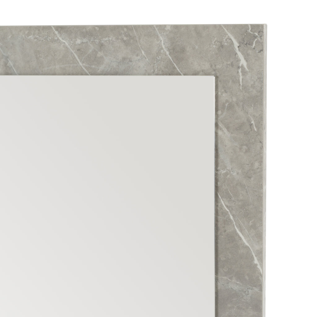Marbella - Italian Modern Grey Marble Mirror