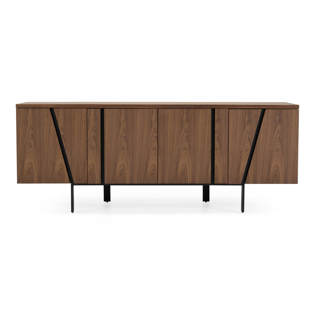 Mario - Modern Walnut Veneer Buffet